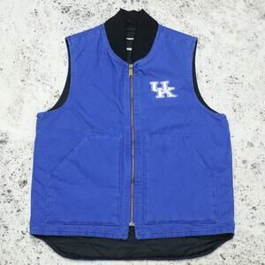 Vintage Carhartt 101000 433 Kentucky University Blue Arctic Vest Size Medium